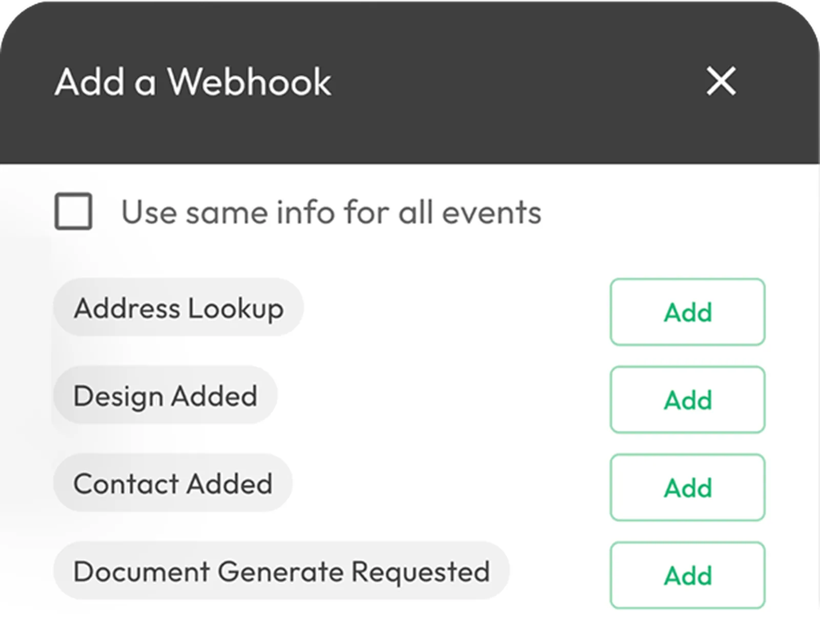 Leverage Webhooks for Custom Connections.