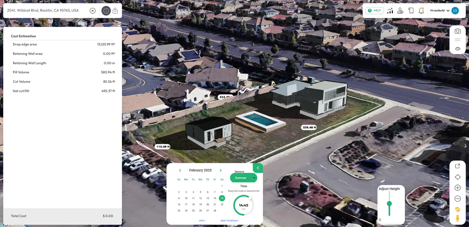 canibuild product update: photorealistic mode in 3D