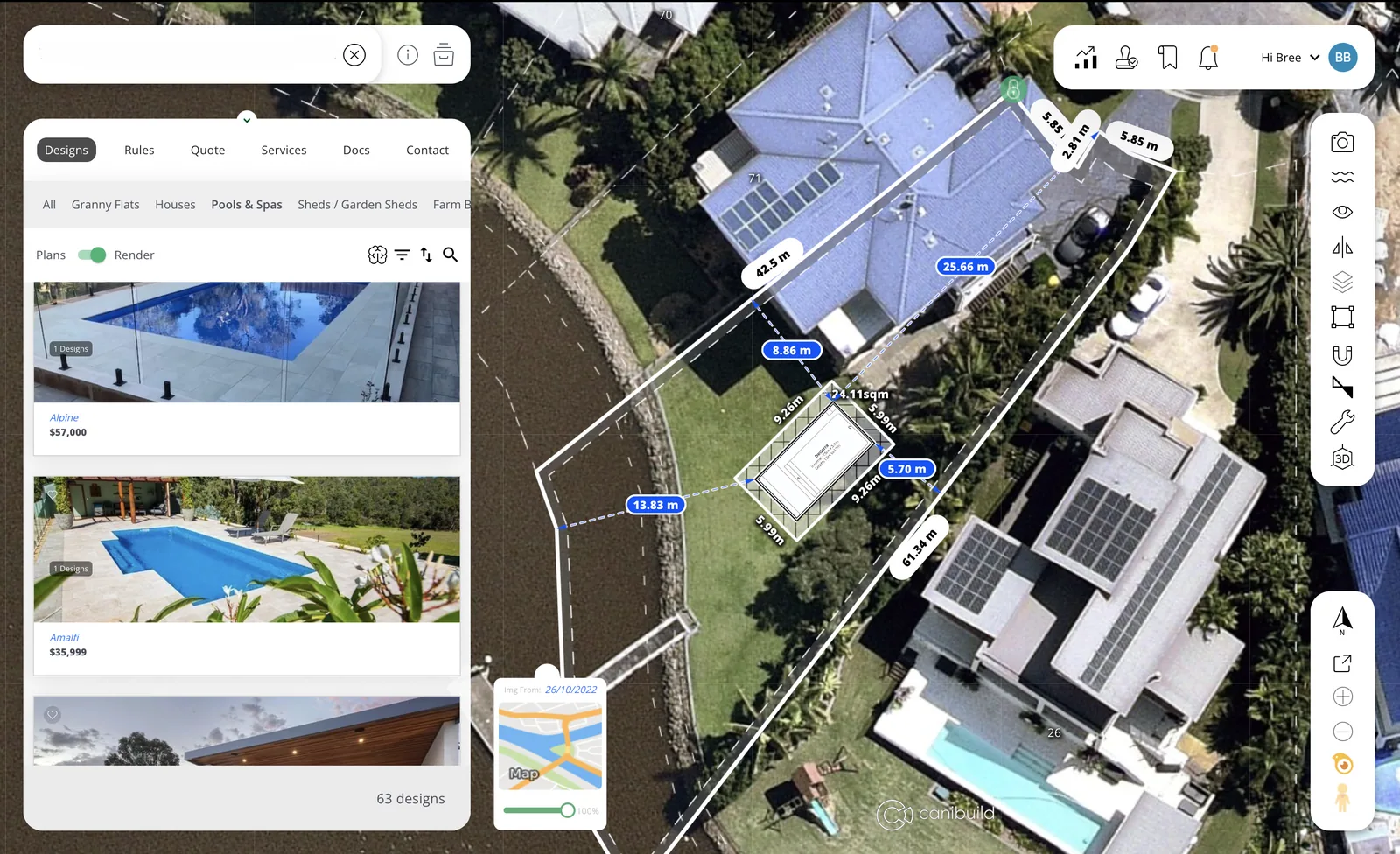 swimming pool construction software